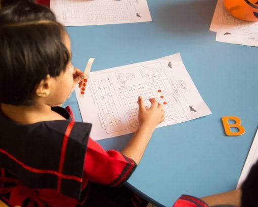 Alphabet Learning at the centers
